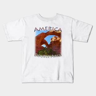 America - Utah - Arches National Park, Double Arch Kids T-Shirt